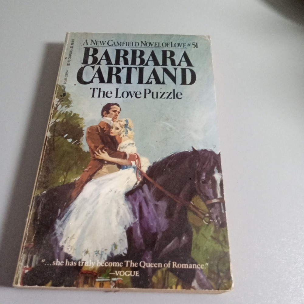 Barbara Cartland The Love Puzzle Camfield Novel of Love 51 Vintage Paperback